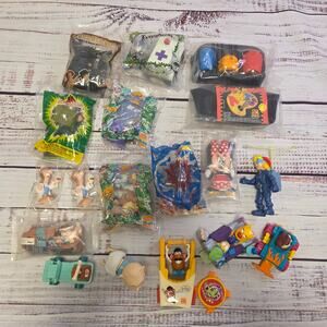 Vintage Fast Food Kids Meal Toy Lot 19pc Burger King Kelloggs Mixed Toys